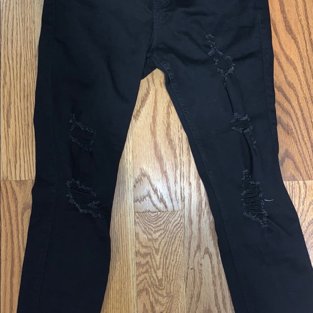Black Ripped Jeans - Picture 2 of 4